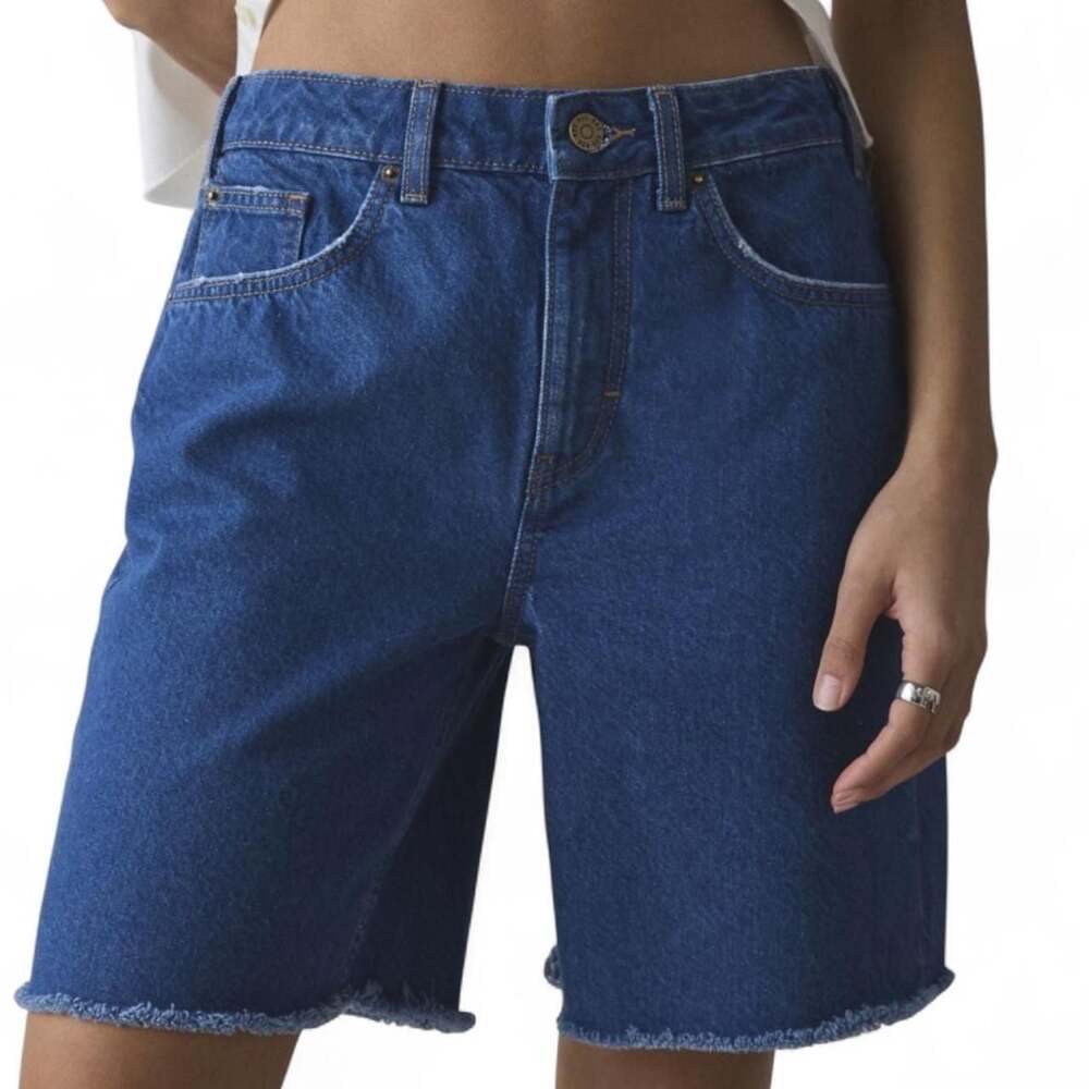 BDG Urban Outfitters Long Bermuda Denim Shorts